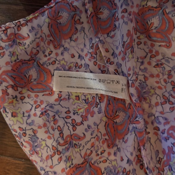 EUC Anthropologie Romper Nightie S Coral Floral - Picture 10 of 11